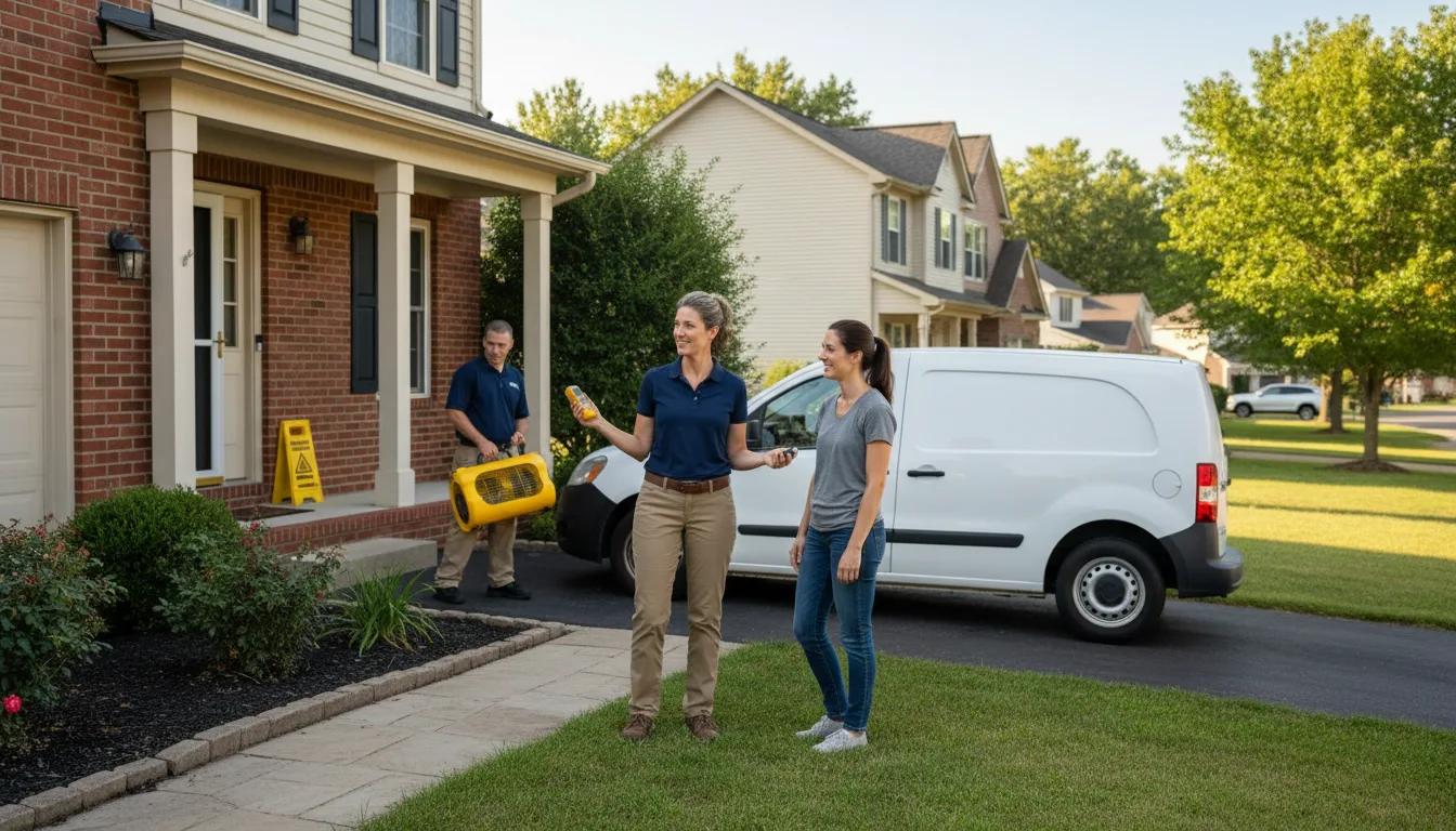Residential water damage restoration in Cash, AR